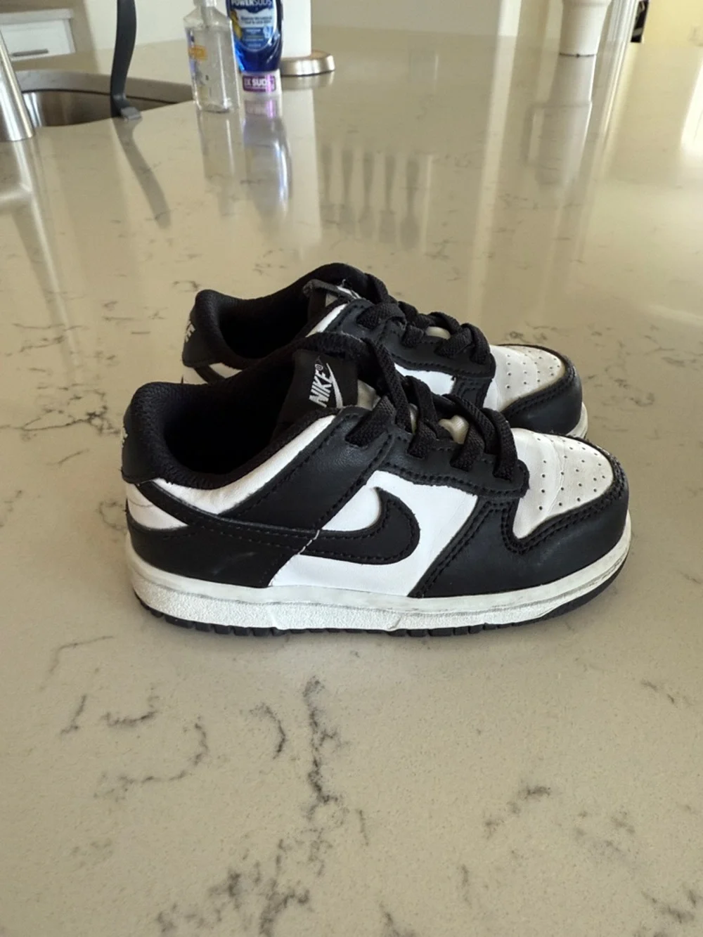 Nike Toddler Dunk Low Black and White Sneakers 8C